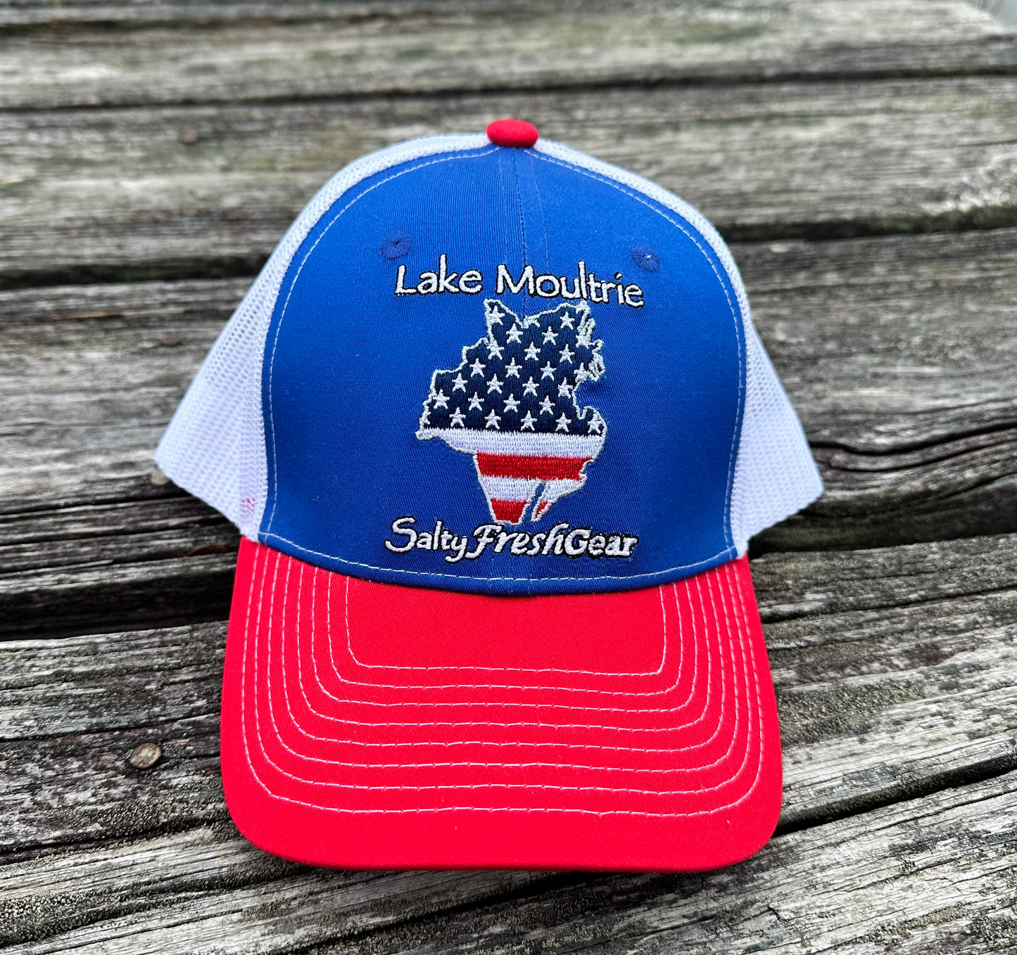 Lake Moultrie Stars and Stripes Trucker Hat