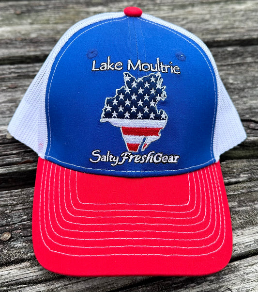 Lake Moultrie Stars and Stripes Trucker Hat