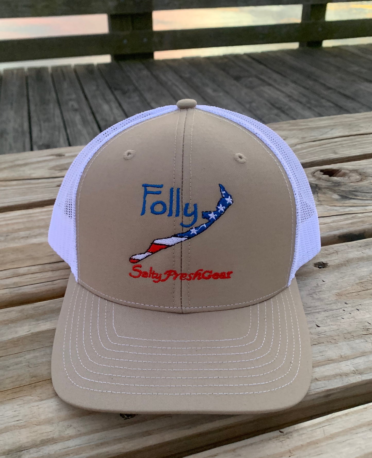 Folly Beach Stars and Stripes Richardson 112 Hat