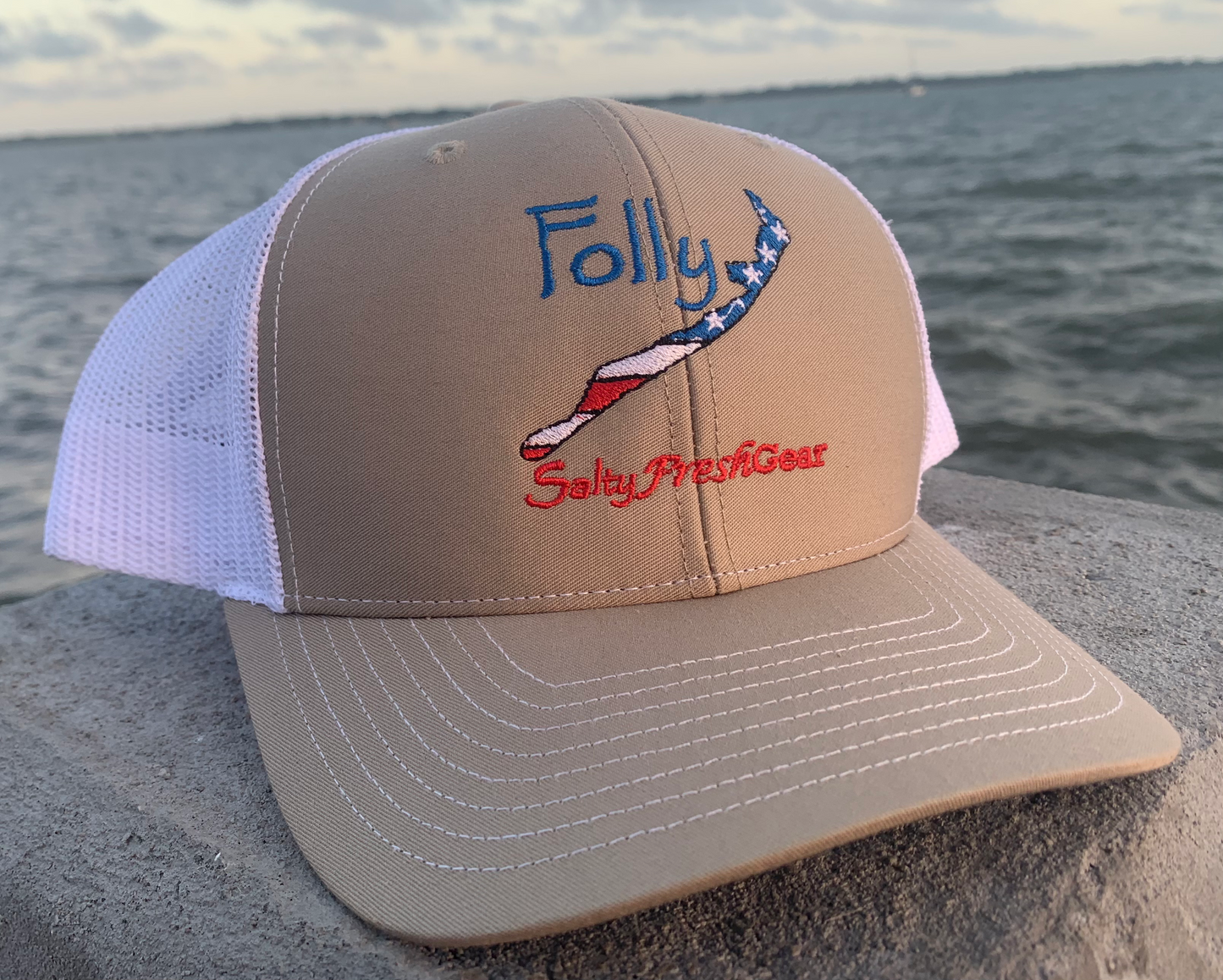 Folly Beach Stars and Stripes Richardson 112 Hat