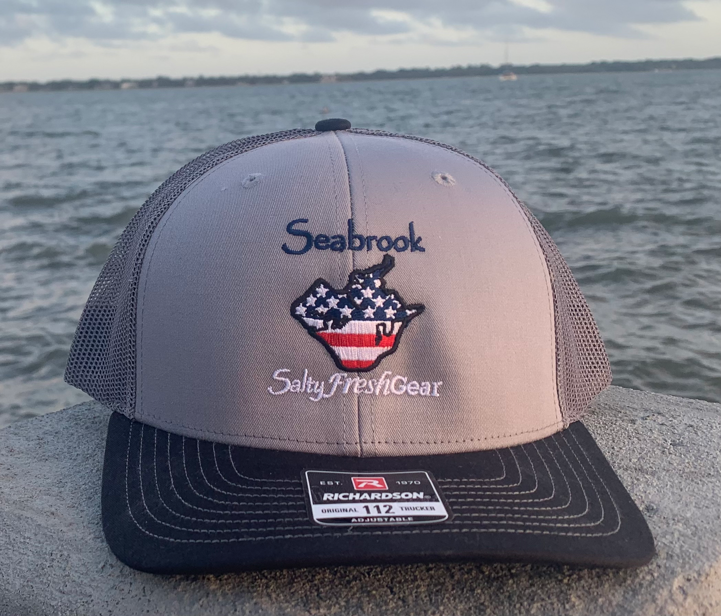 Seabrook Island Stars and Stripes Richardson 112 Hat.