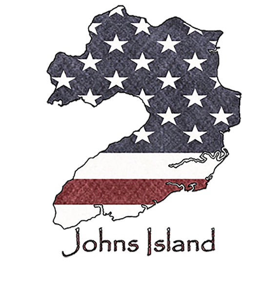 Johns Island American Flag Short-Sleeve Unisex T-Shirt