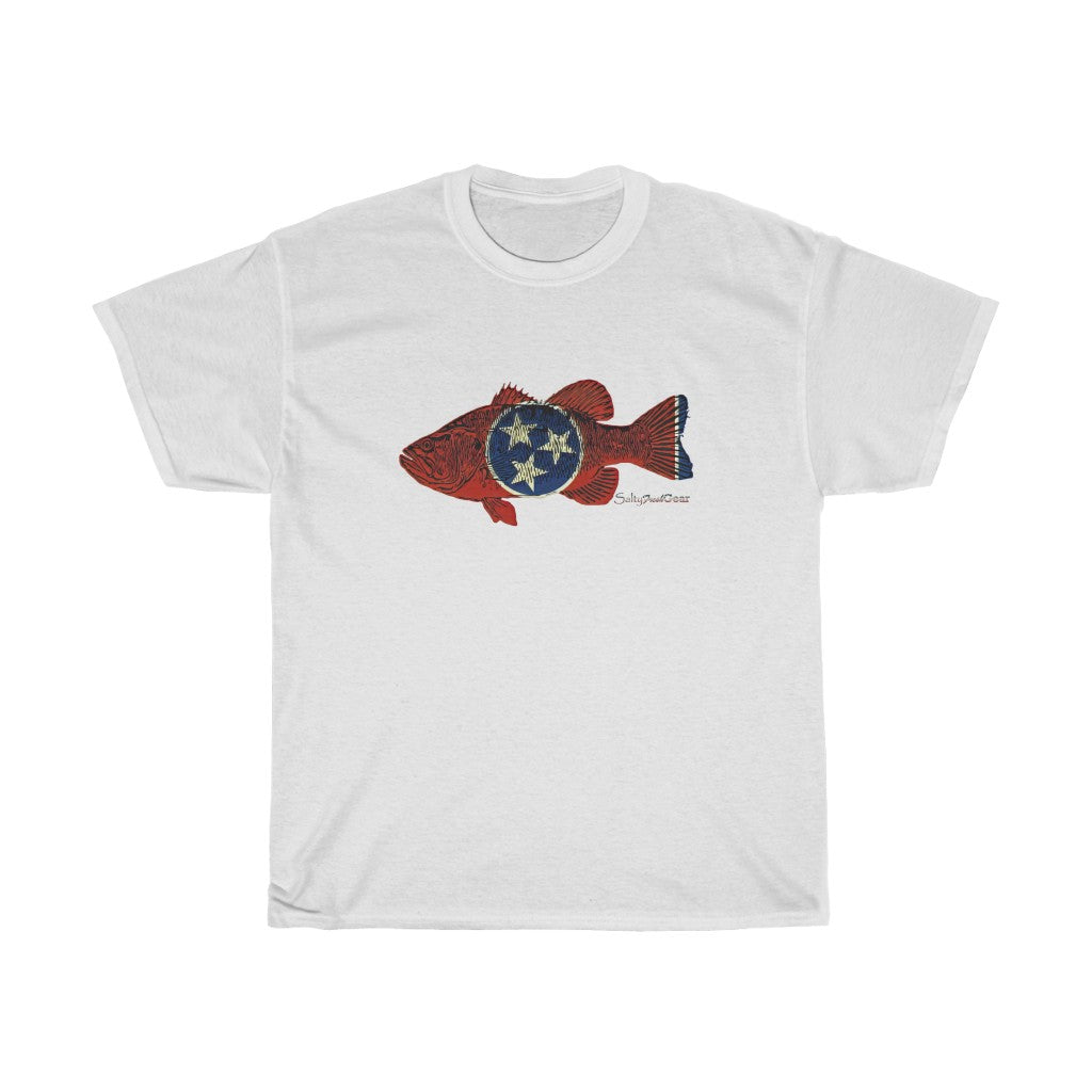 Tennessee Bass (Black Scale) Unisex Heavy Cotton Tee