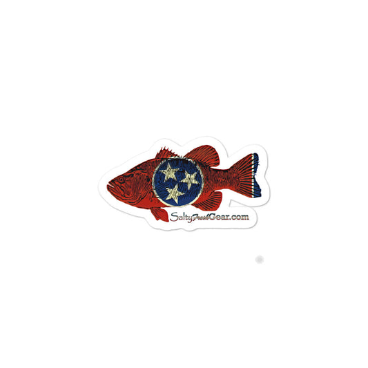 Tennessee Bass (Black Scale) Bubble-free stickers