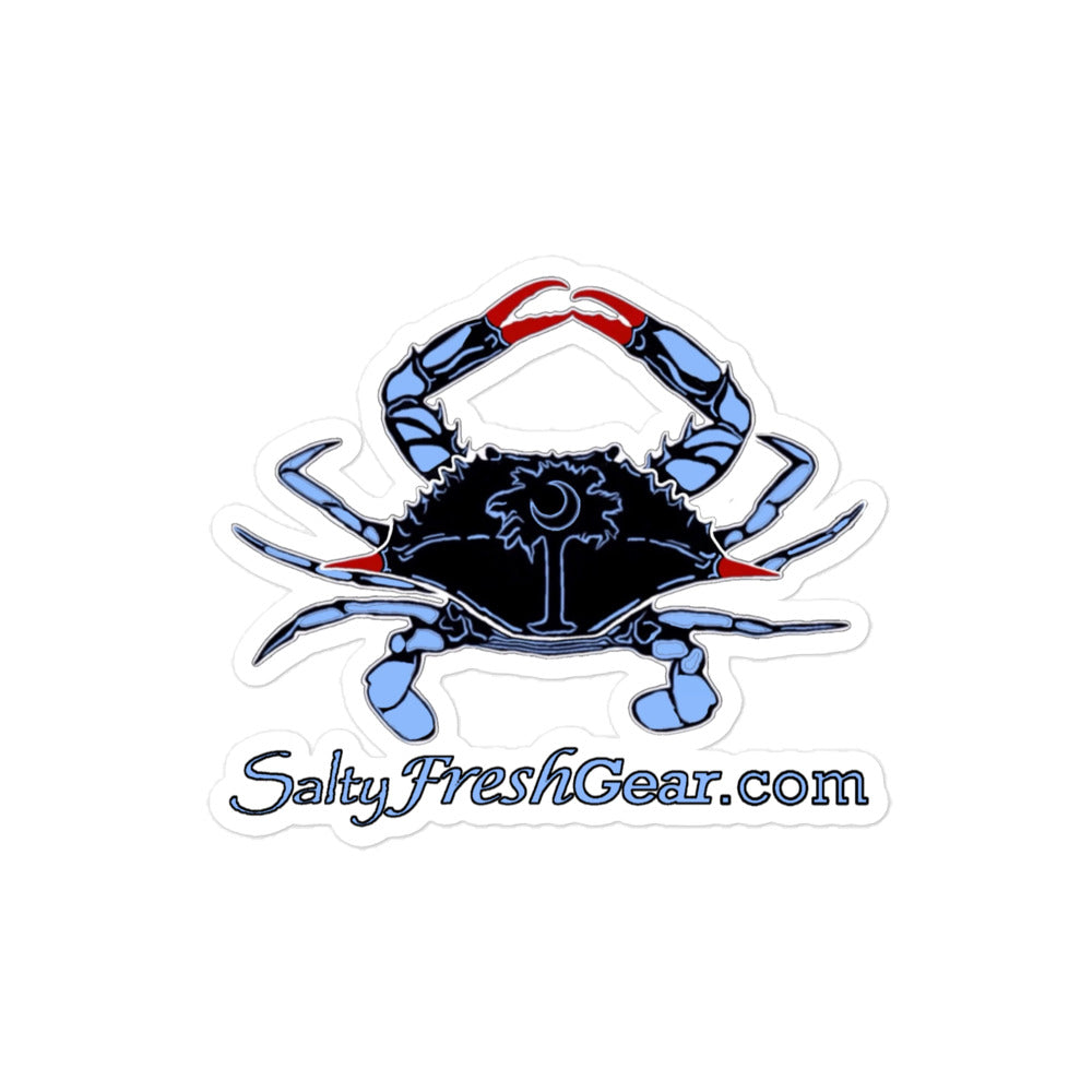 South Carolina Blue Crab Bubble-free sticker