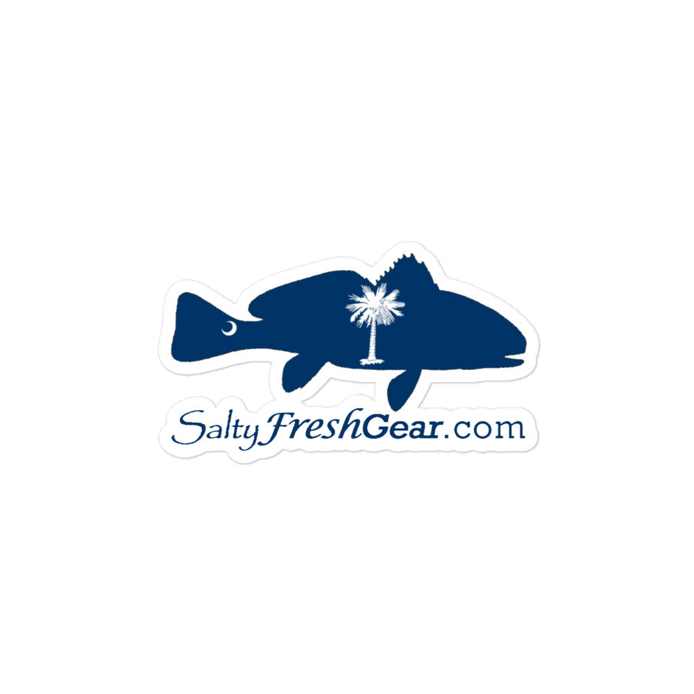 South Carolina Flag Redfish Bubble-free sticker