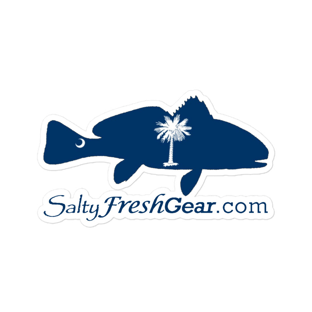 South Carolina Flag Redfish Bubble-free sticker