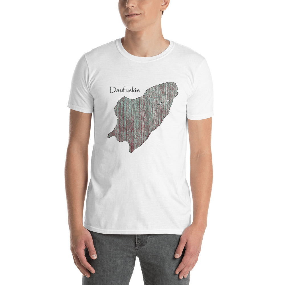 Daufuskie Island Distressed Wood Short-Sleeve Unisex T-Shirt