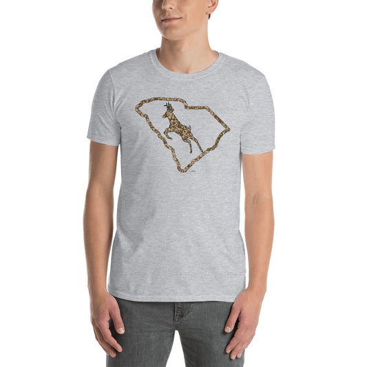 SC Deer Brown Camo Short-Sleeve Unisex T-Shirt