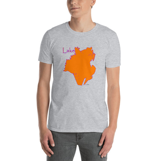 Lake Moultrie Orange Purple Short-Sleeve Unisex T-Shirt