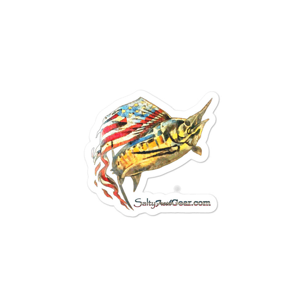 American Sailfish Bubble-free stickers