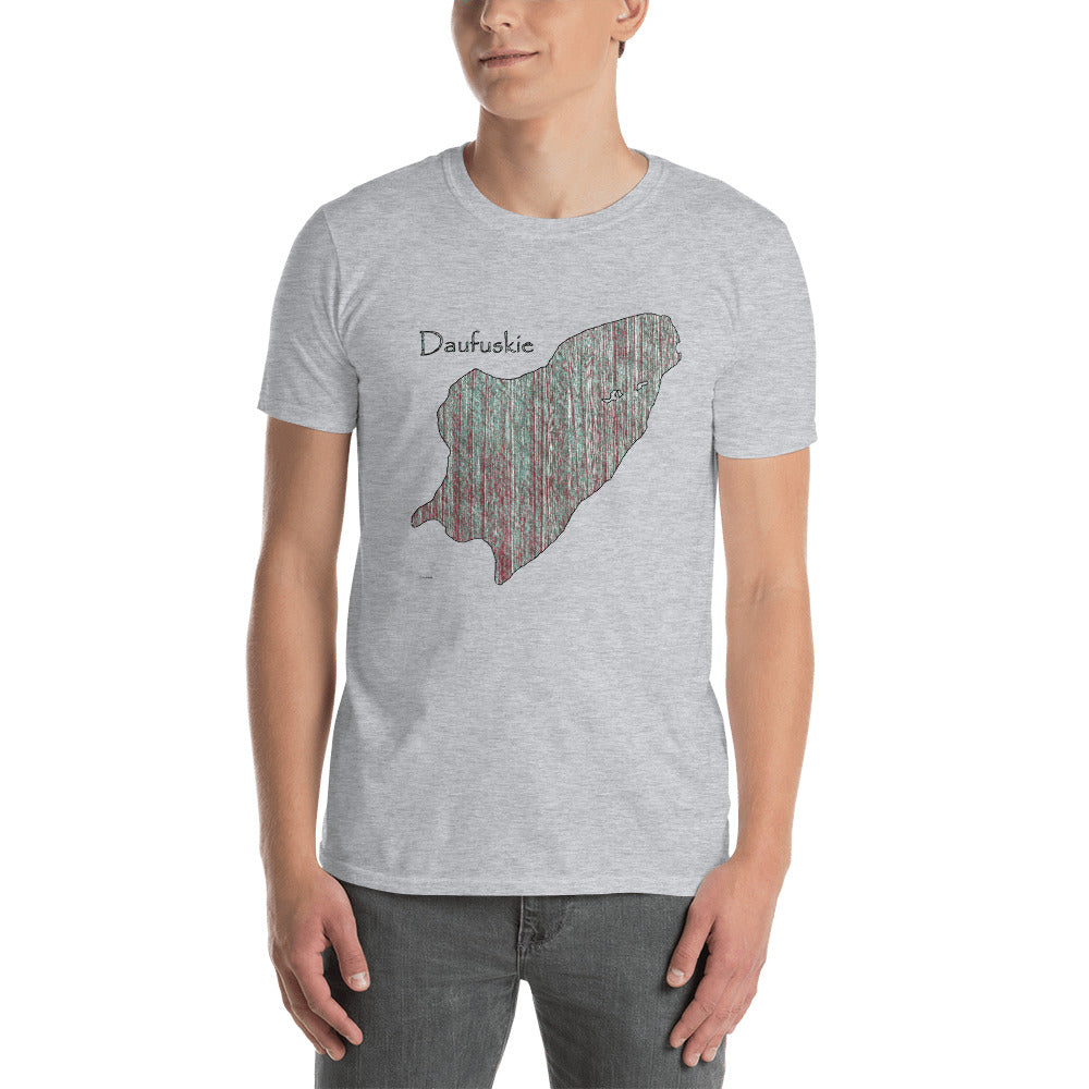 Daufuskie Island Rustic Wood Short-Sleeve Unisex T-Shirt