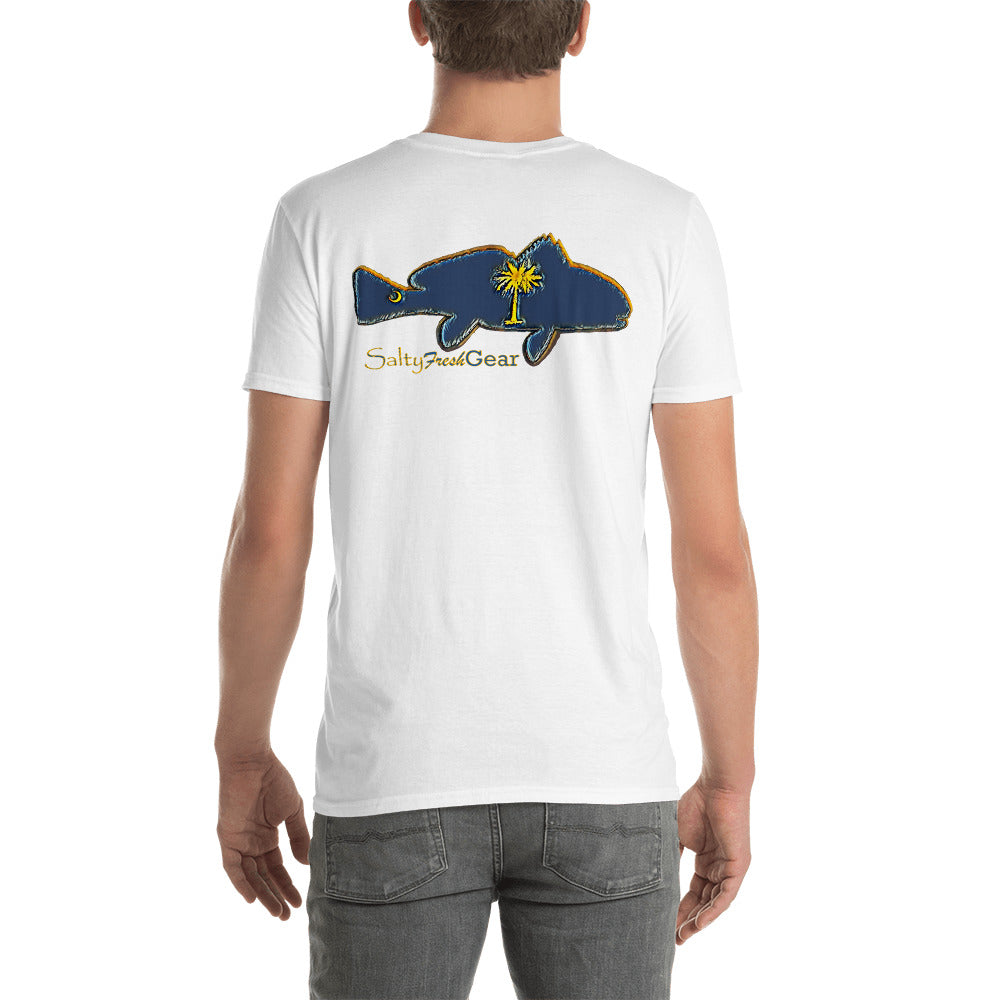 South Carolina Flag Spottail Short-Sleeve Unisex T-Shirt