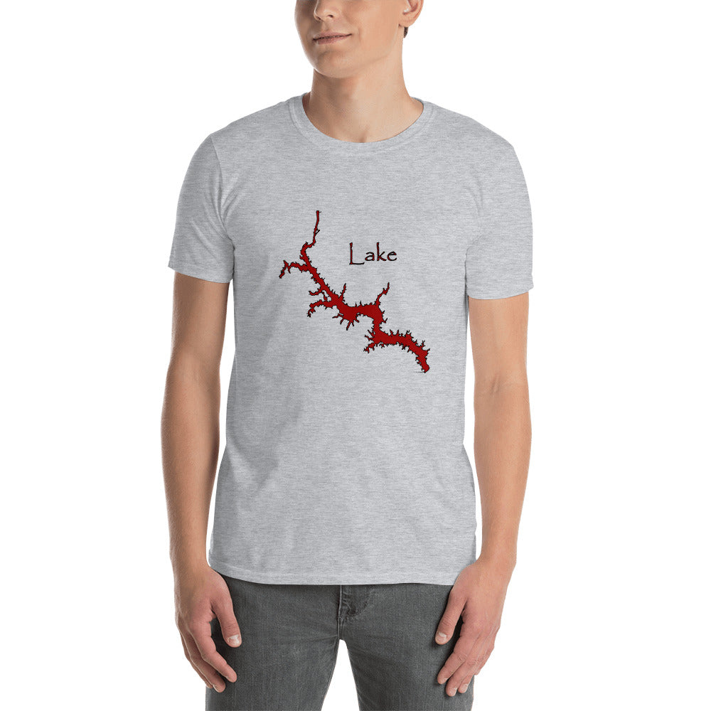 Lake Wateree Garnet Black Short-Sleeve Unisex T-Shirt