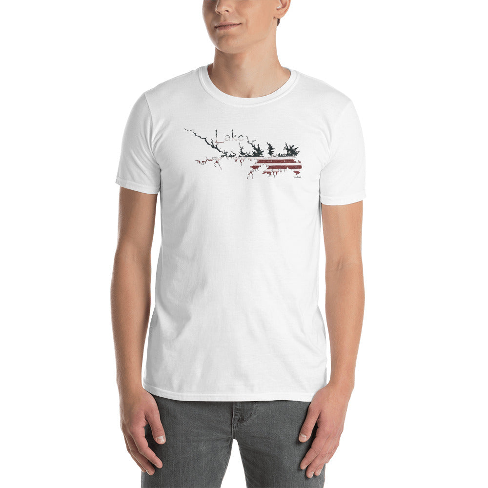 Lake Murray American Flag Short-Sleeve Unisex T-Shirt