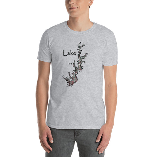 Lake Keowee Rustic Wood Short-Sleeve Unisex T-Shirt