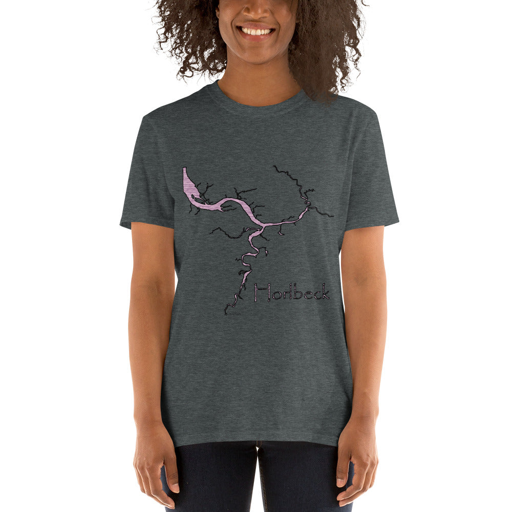 Horlbeck Creek Distressed Pink Short-Sleeve Unisex T-Shirt