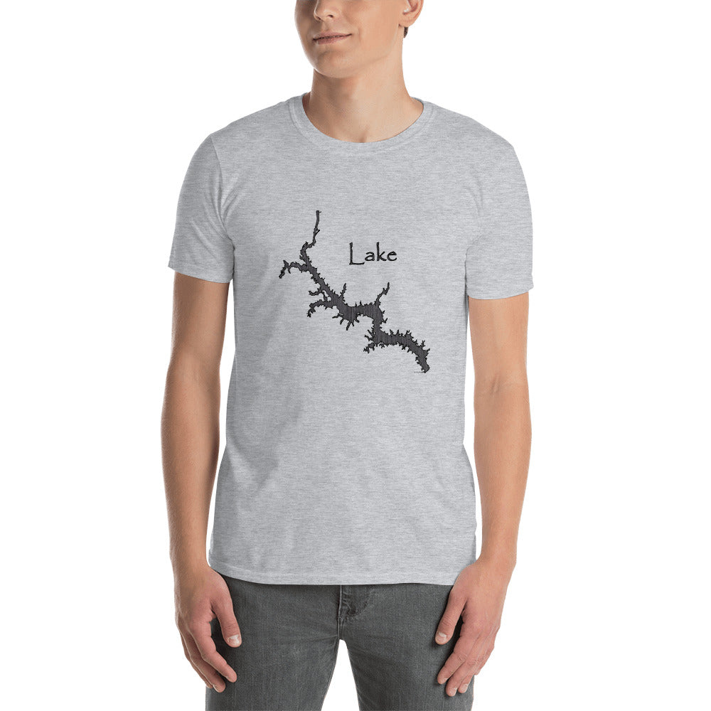 Lake Wateree Graphite Short-Sleeve Unisex T-Shirt