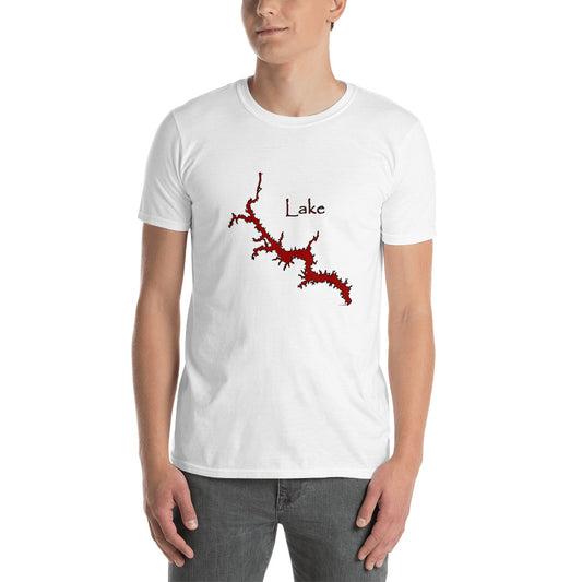 Lake Wateree Garnet Black Short-Sleeve Unisex T-Shirt