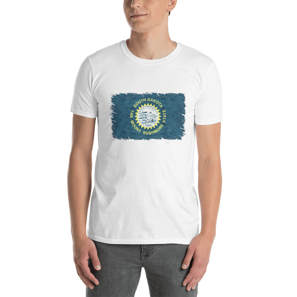 South Dakota Flag Short-Sleeve Unisex T-Shirt