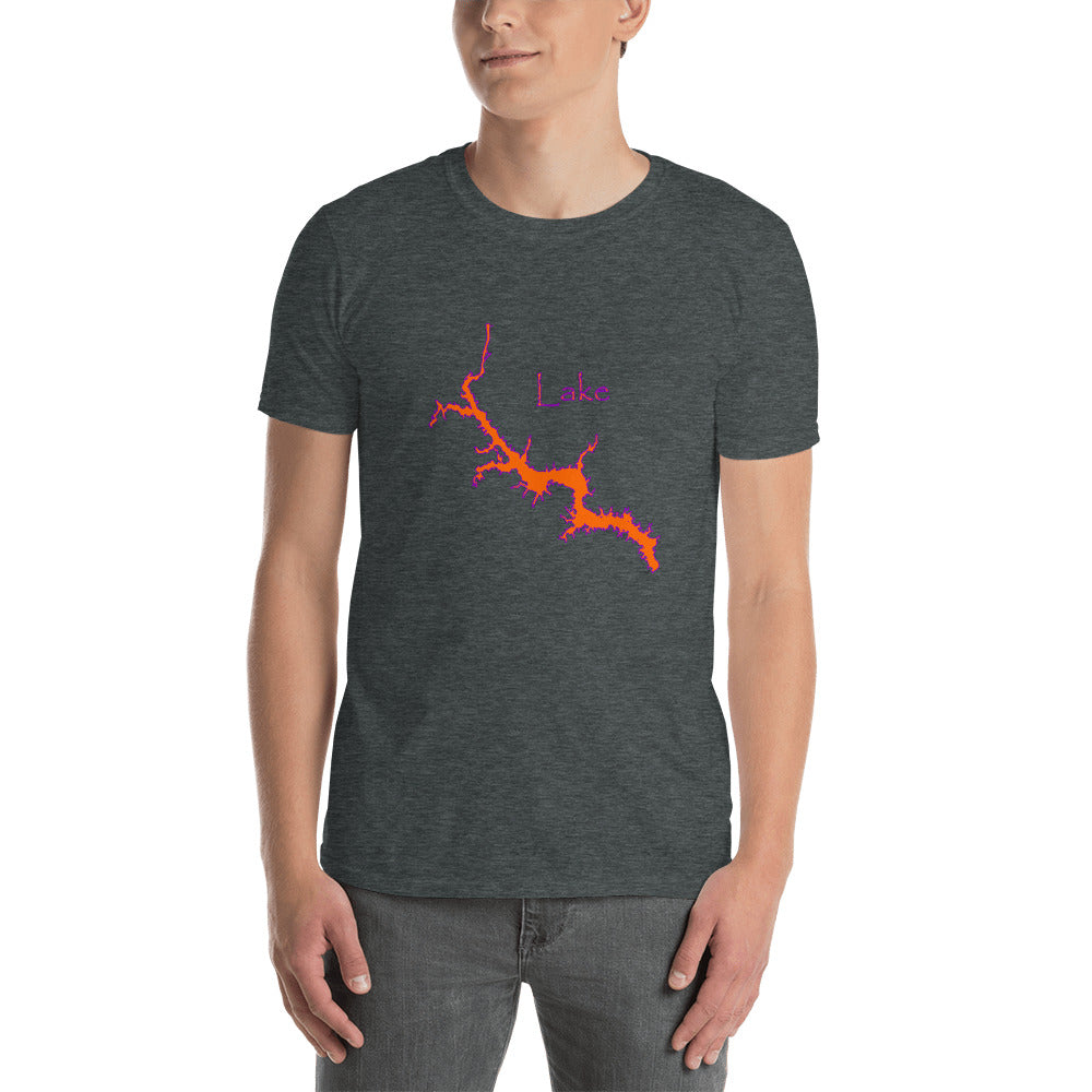 Lake Wateree Orange Purple Short-Sleeve Unisex T-Shirt