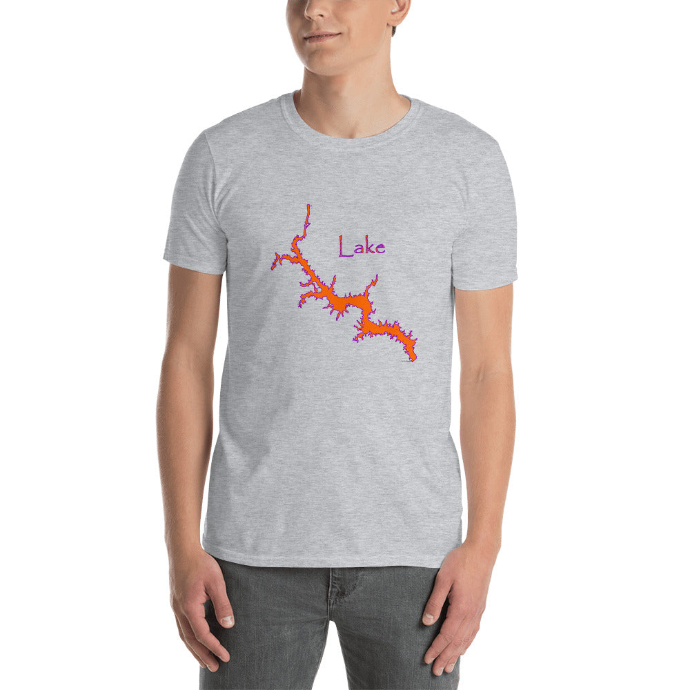 Lake Wateree Orange Purple Short-Sleeve Unisex T-Shirt