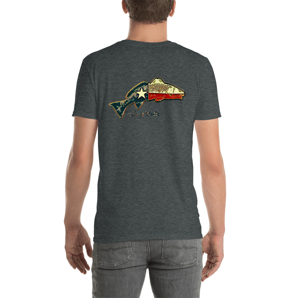 Texas Flag Redfish Short-Sleeve Unisex T-Shirt