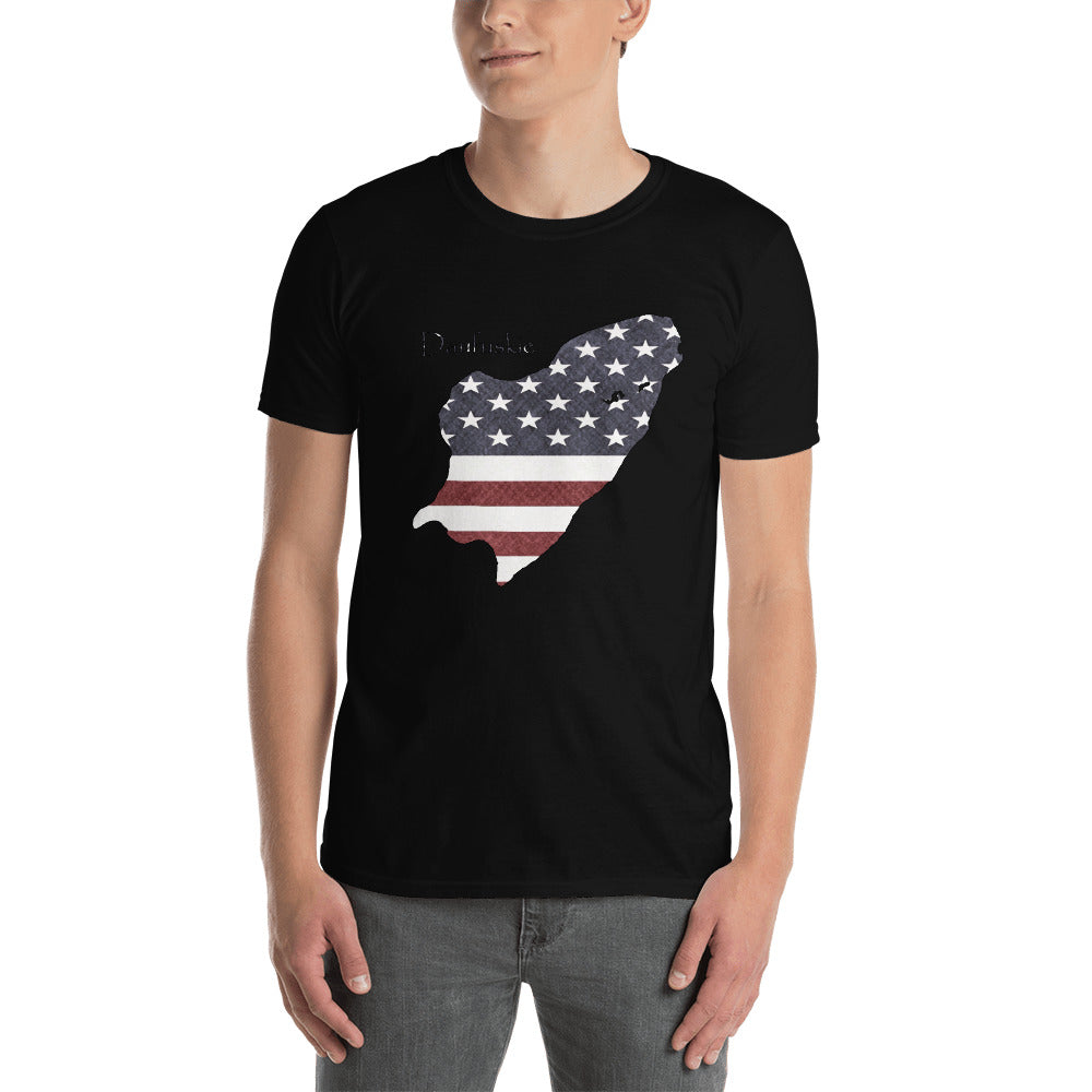 Daufuskie Island American Flag Short-Sleeve Unisex T-Shirt