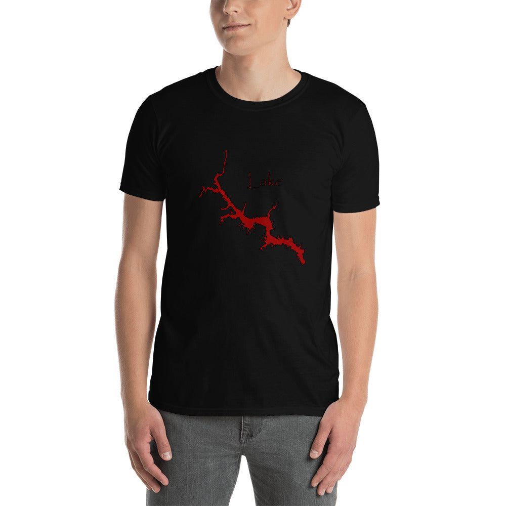 Lake Wateree Garnet Black Short-Sleeve Unisex T-Shirt