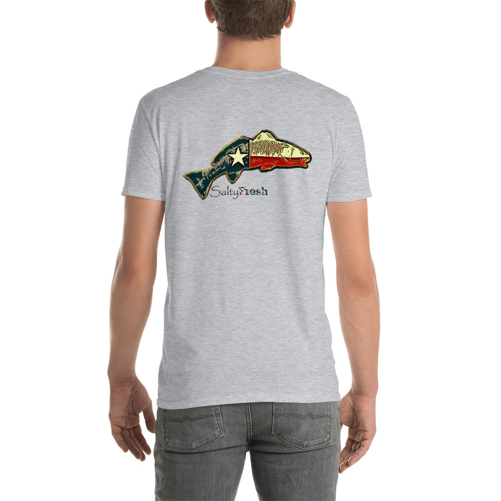 Texas Flag Redfish Short-Sleeve Unisex T-Shirt