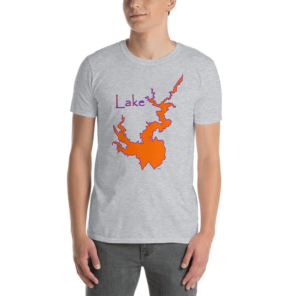 Lake Jocassee Orange Purple Short-Sleeve Unisex T-Shirt