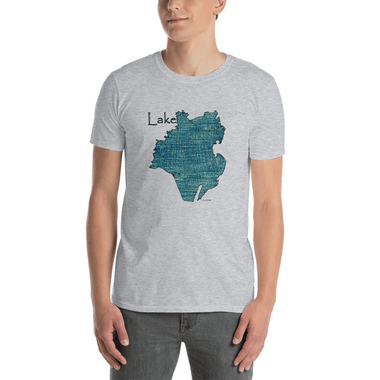 Lake Moultrie Distressed Blue Short-Sleeve Unisex T-Shirt