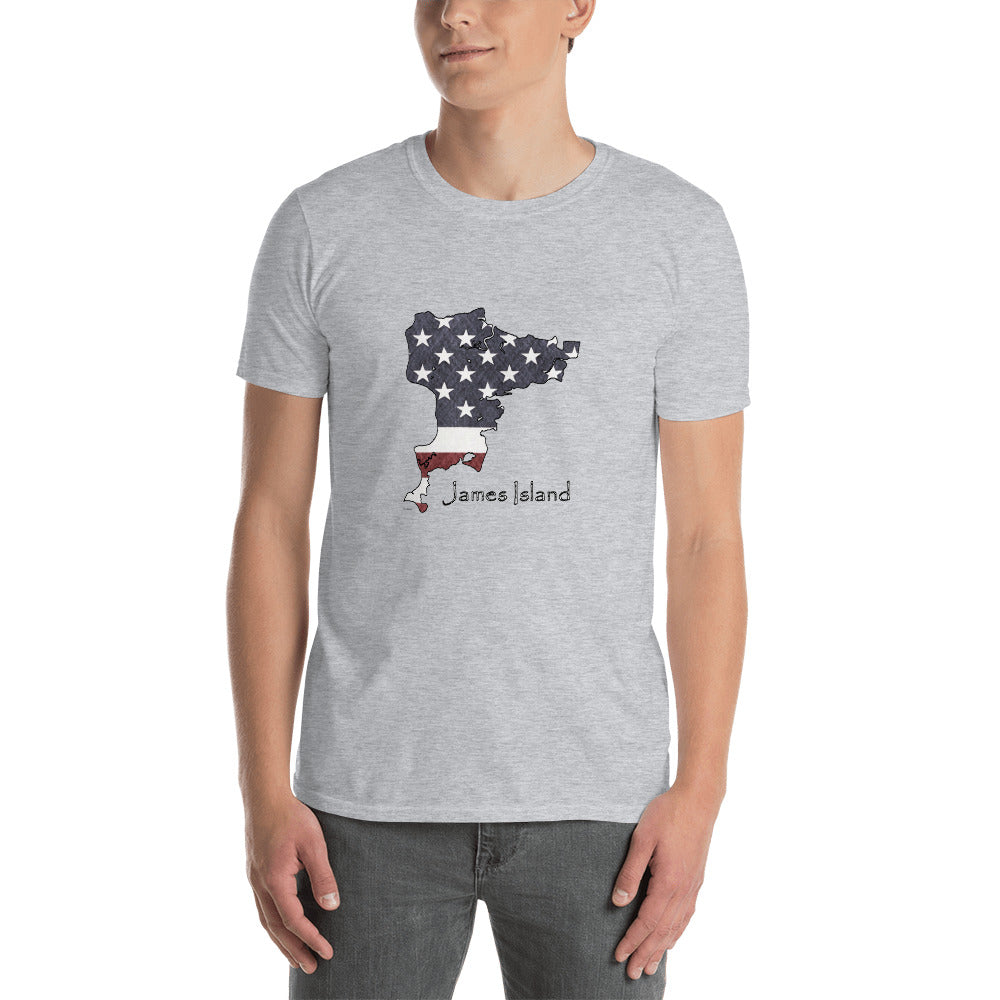 James Island US Flag Short-Sleeve Unisex T-Shirt