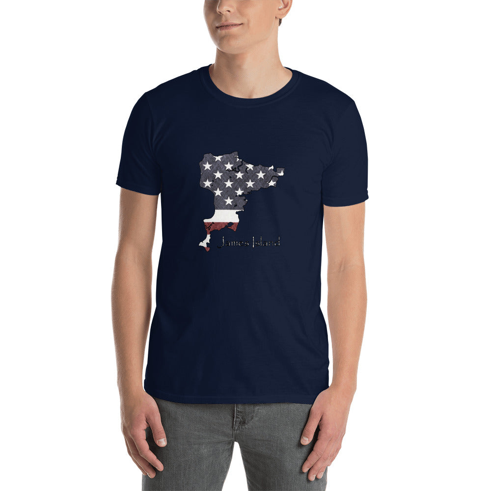 James Island US Flag Short-Sleeve Unisex T-Shirt