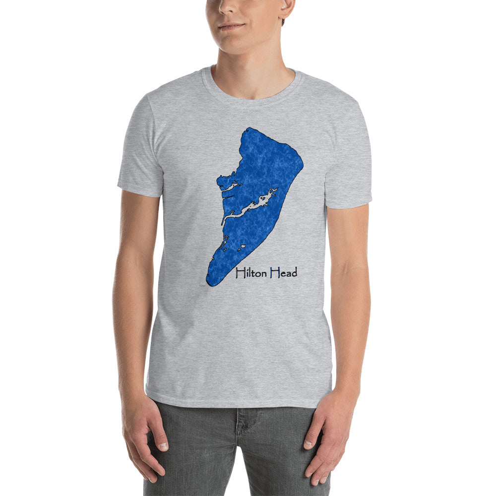 Hilton Head Blue Water Short-Sleeve Unisex T-Shirt