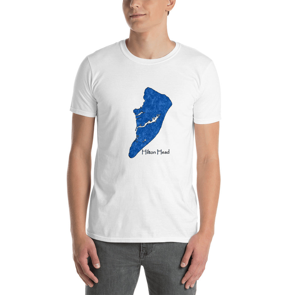 Hilton Head Blue Water Short-Sleeve Unisex T-Shirt