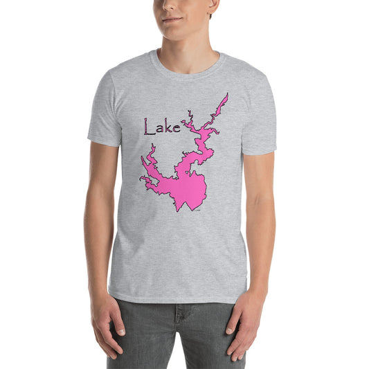 Lake Jocassee Pink Short-Sleeve Unisex T-Shirt