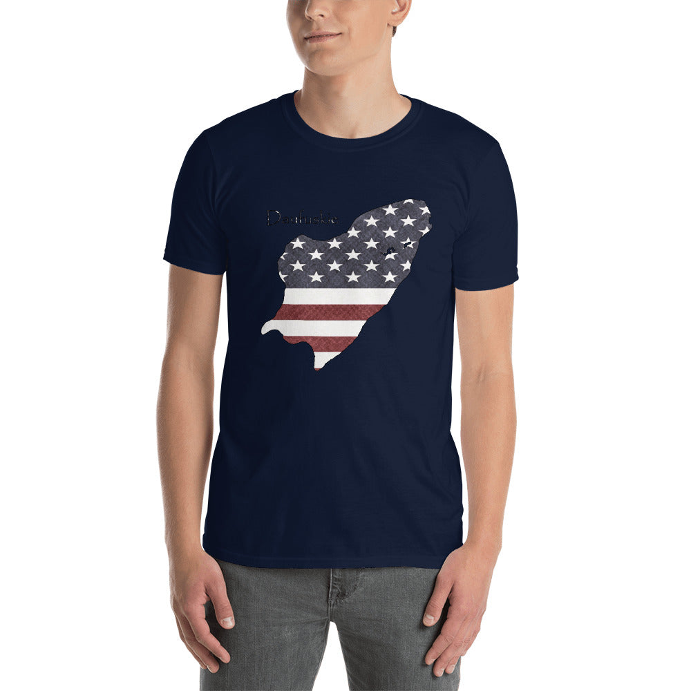 Daufuskie Island American Flag Short-Sleeve Unisex T-Shirt