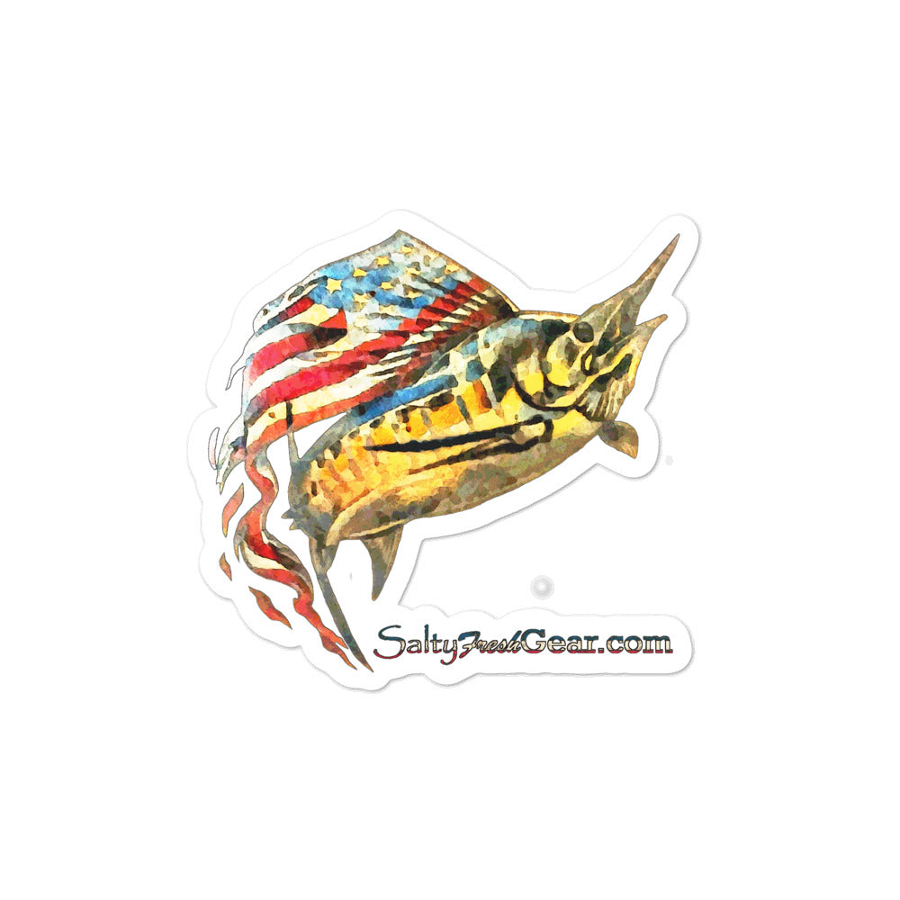 American Sailfish Bubble-free stickers