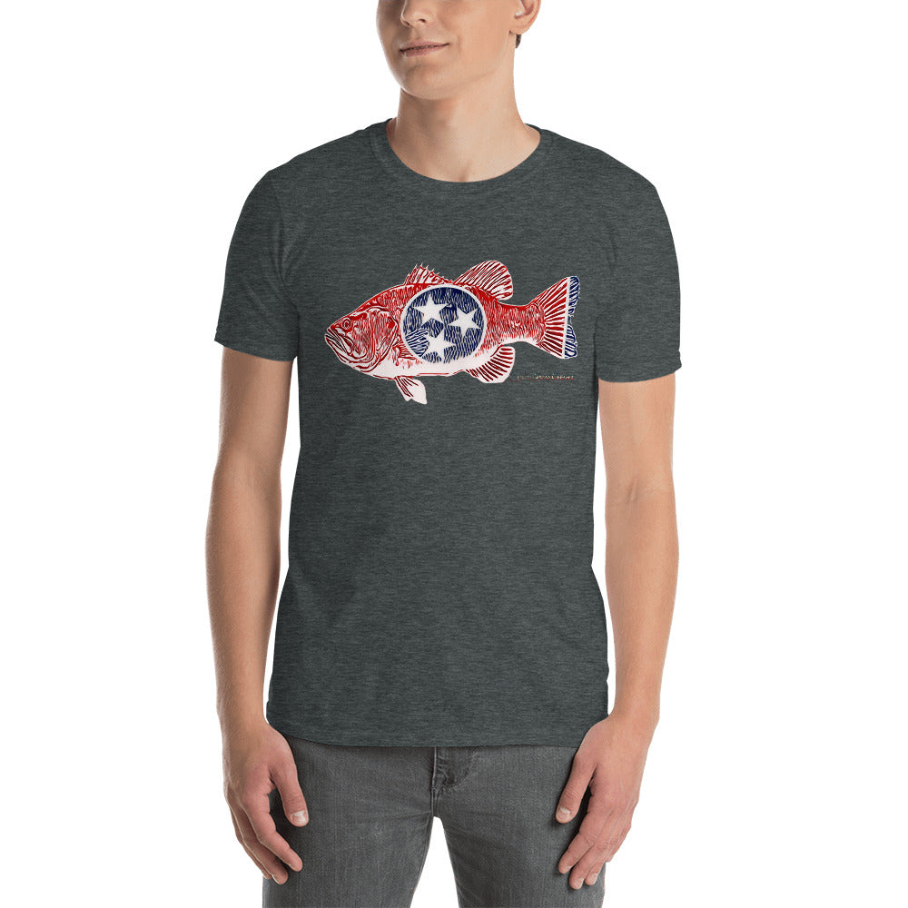 Tennessee Bass (White Scale) Short-Sleeve Unisex T-Shirt