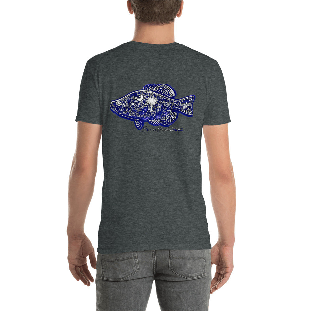 South Carolina Crappie Back Short-Sleeve Unisex T-Shirt