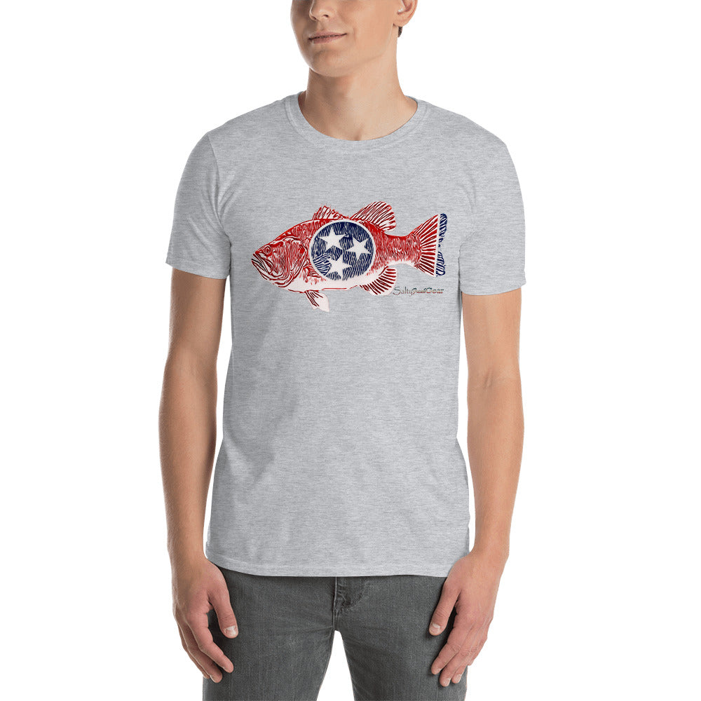 Tennessee Bass (White Scale) Short-Sleeve Unisex T-Shirt