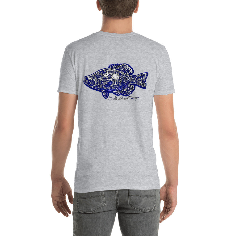 South Carolina Crappie Back Short-Sleeve Unisex T-Shirt