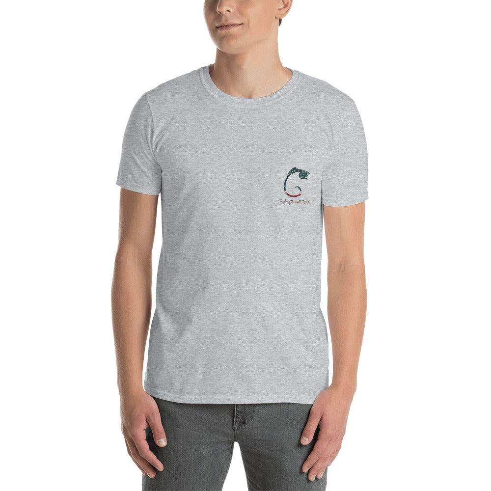 North Carolina Striped Bass Back Short-Sleeve Unisex T-Shirt