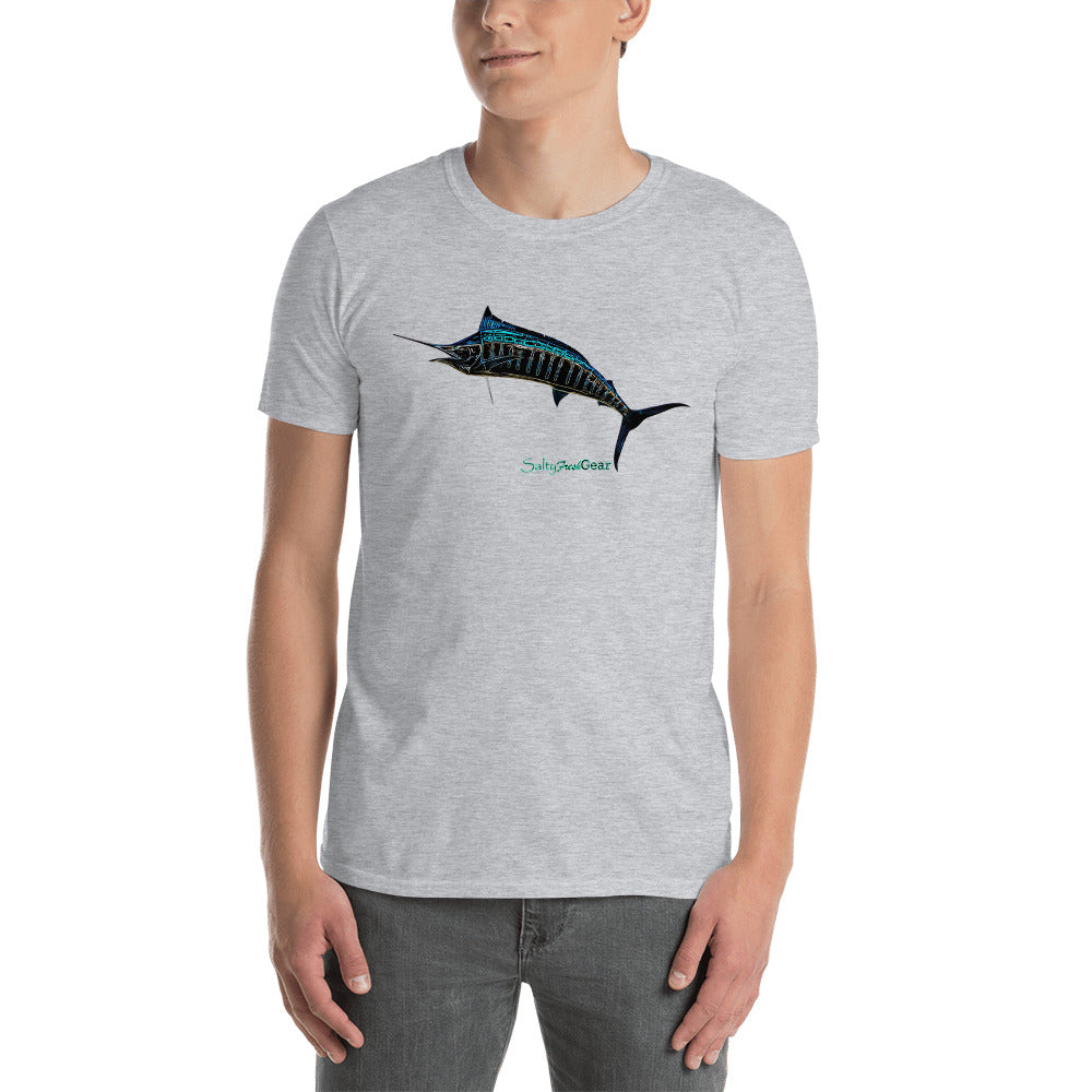 SaltyFreshGear Marlin Short-Sleeve Unisex T-Shirt