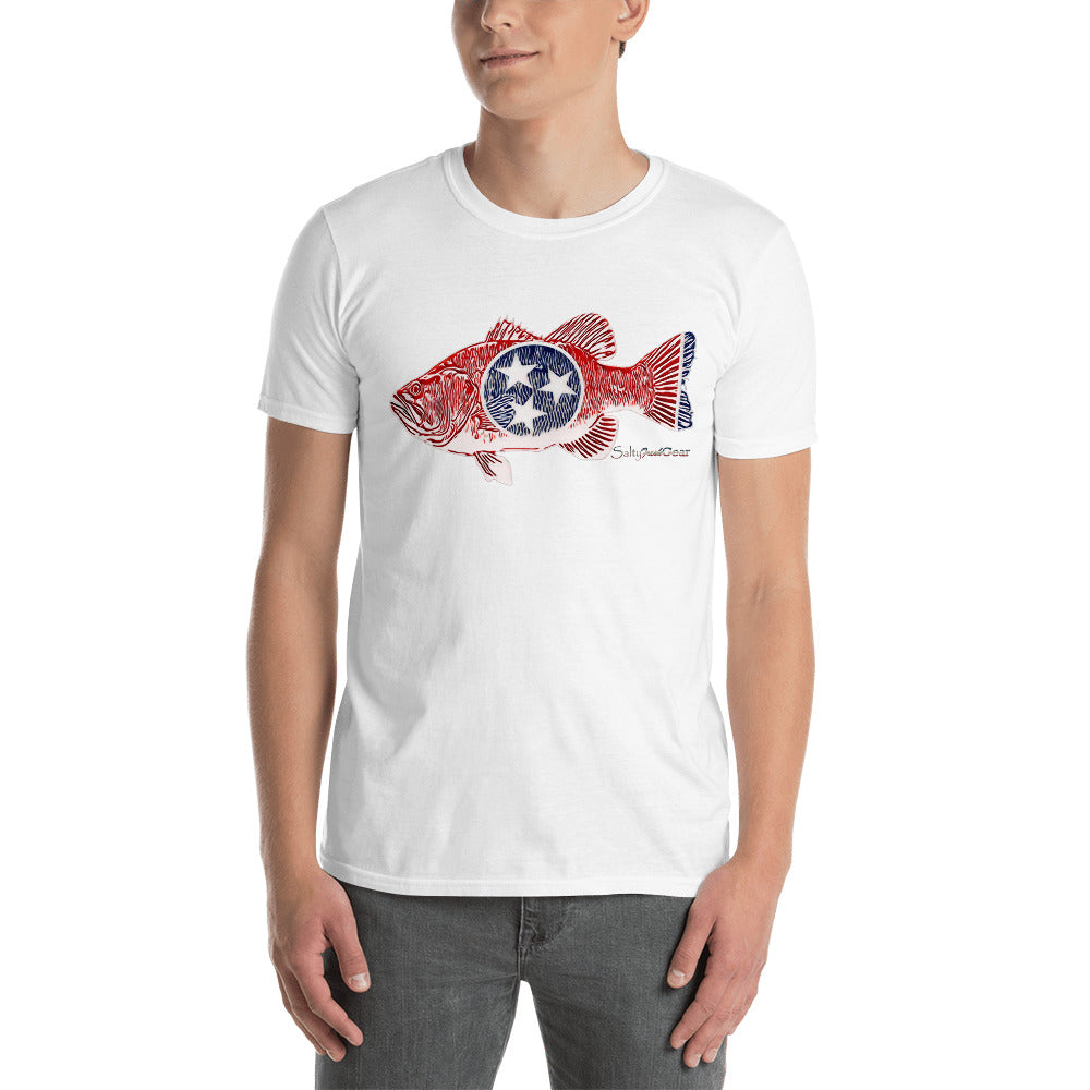 Tennessee Bass (White Scale) Short-Sleeve Unisex T-Shirt