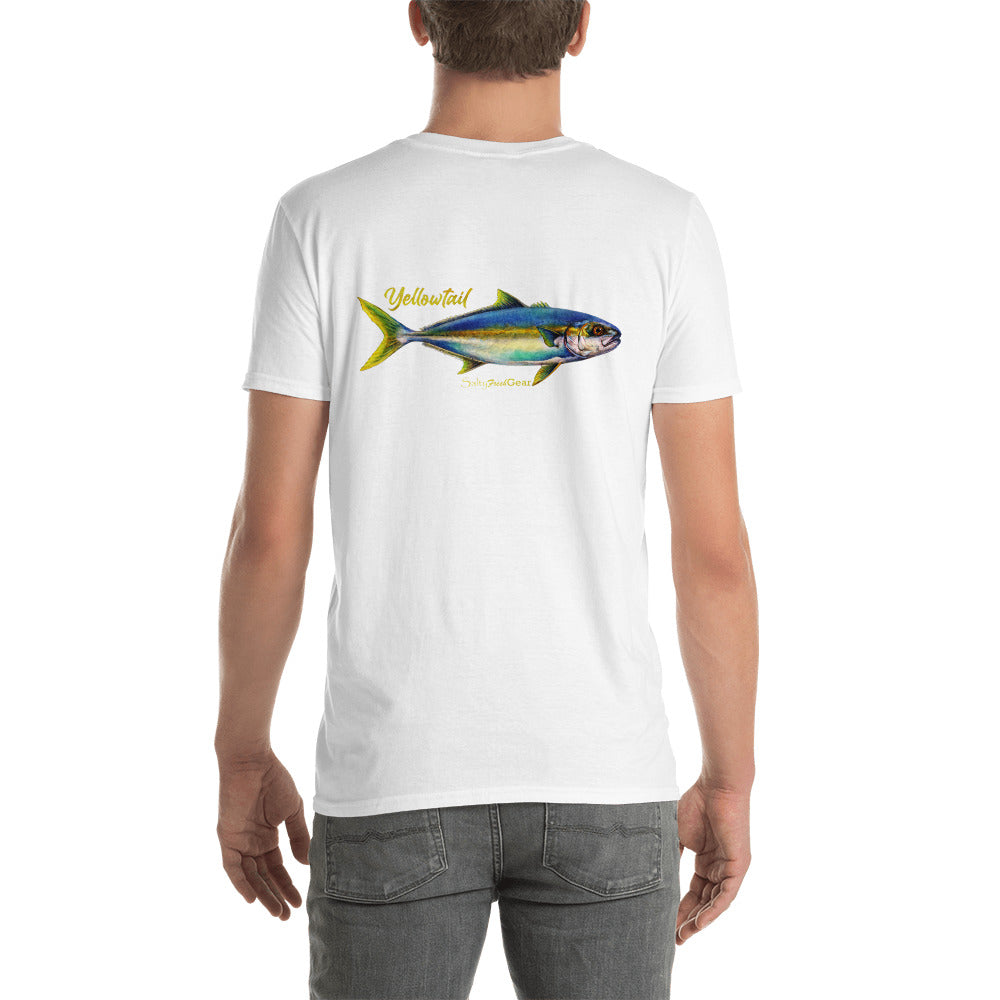 SaltyFreshGear Yellowtail Short-Sleeve Unisex T-Shirt