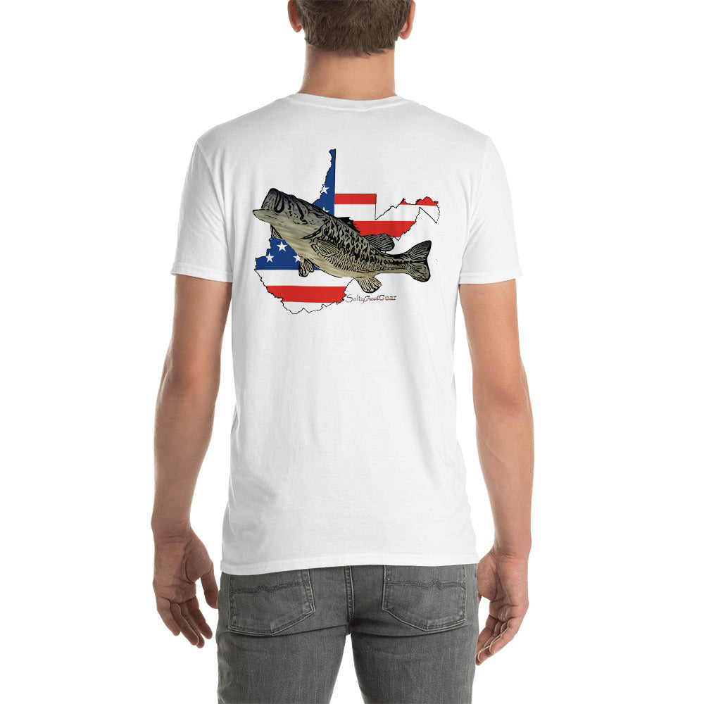 West Virginia Largemouth Bass Short-Sleeve Unisex T-Shirt