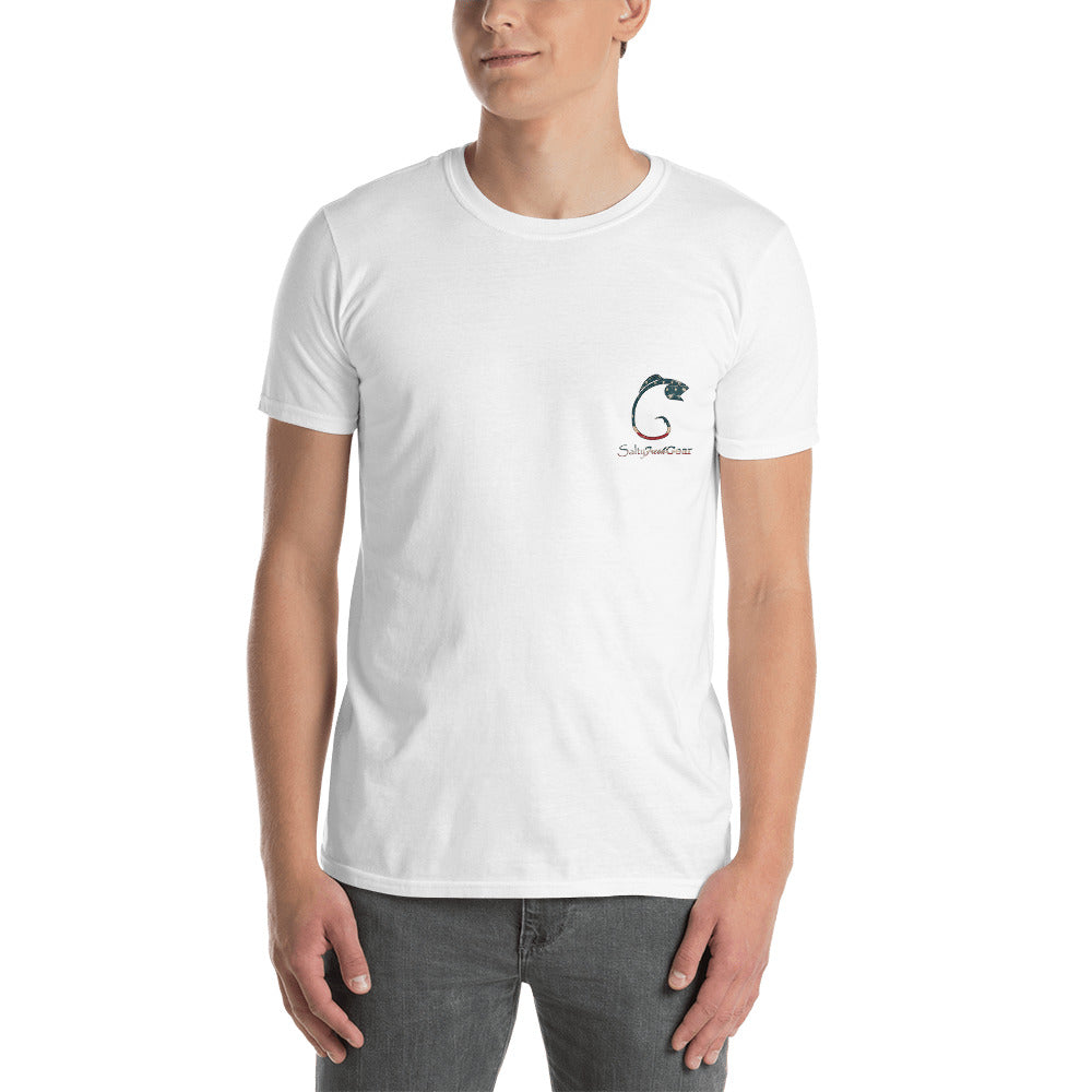 North Carolina Flag Redfish Back Short-Sleeve Unisex T-Shirt