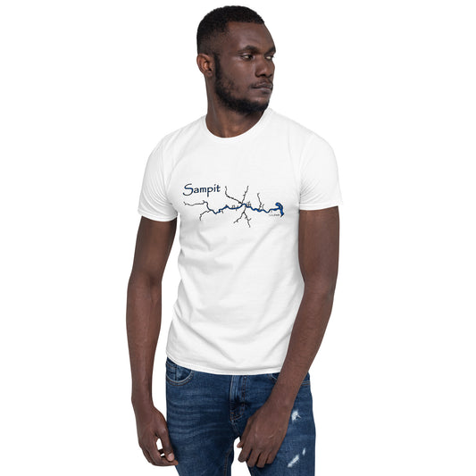 Sampit River Blue Short-Sleeve Unisex T-Shirt